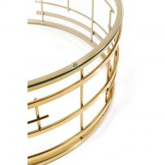 Столик кофейный Jupiter, коллекция "Юпитер" 100*40*100, Сталь, Стекло, Черный