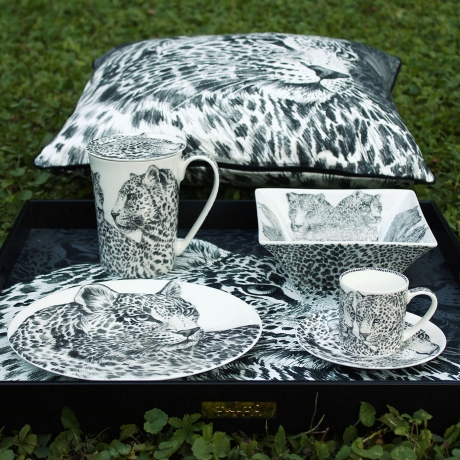 Чашка с блюдцем кофейная leopard, 100 мл. WILD SPIRIT Taitu