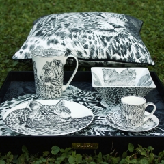 Чашка с блюдцем кофейная leopard, 100 мл. WILD SPIRIT Taitu