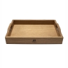 Поднос с ручками дубовый, 42х30х6 см. Uneca