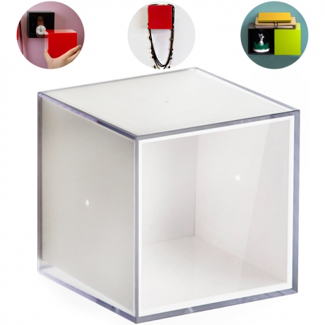 Полка-вешалка Pixel прозрачно-белая? Qualy