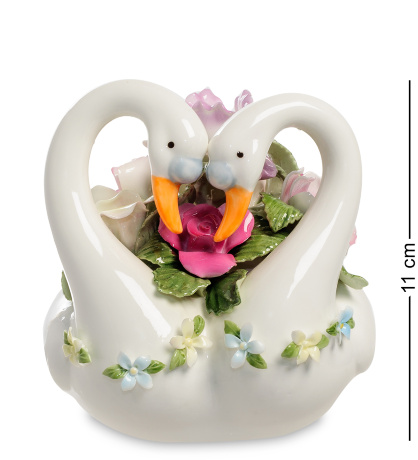 CMS-10/40 Муз. статуэтка Лебеди "Вместе навсегда" (Pavone)