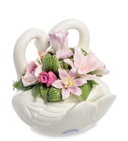 CMS-10/40 Муз. статуэтка Лебеди "Вместе навсегда" (Pavone)