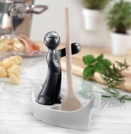 Подставка для ложки LUIGI Koziol, черный