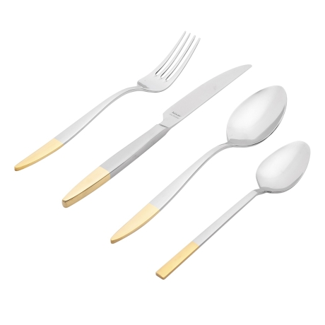 Набор столовых приборов, 24 шт. MERCURY GOLD Hisar 
