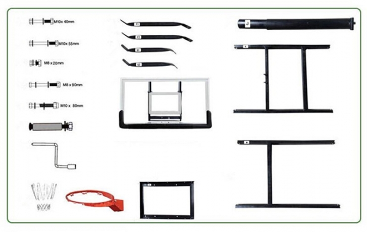 Баскетбольный щит DFC BOARD54P, 54".