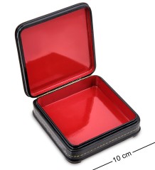 ШК-19/50 Шкатулка в технике декупаж "Алиса в стране чудес" (10х10х3,5)