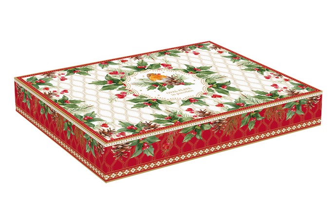 Блюдо овальное Рождественские ягоды, 24,5х17 см. Easy Life