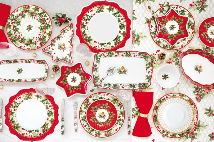 Блюдо овальное Рождественские ягоды, 24,5х17 см. Easy Life