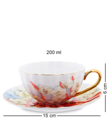 AS-70 Чайный н-р на 6 перс. "Фиор Элеганта" (Pavone)