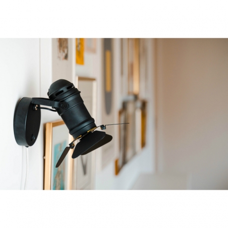 Настенный светильник STUDIO, Ø8 см. белый/метал, Halo Design