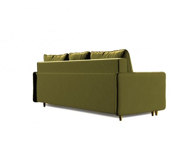 Диван-кровать Fresh, коллекция "Фреш" 214*96*114, Полиэстер, Хлопок, Нейлон, Пенополиуретан, Дерево, Зеленый