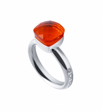Кольцо Firenze orange glow 17.2 мм. 611932 BR/S Qudo