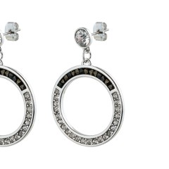 Серьги Jet Nut+CRY Fiore Luna