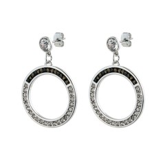 Серьги Jet Nut+CRY Fiore Luna