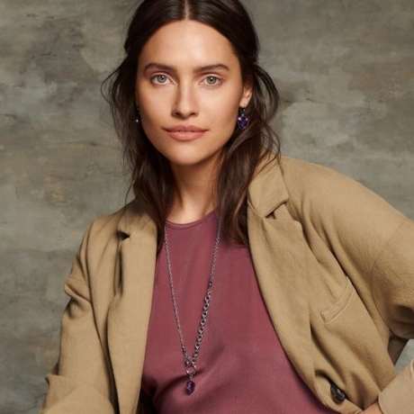 Колье Magic Crystal Amethyst 5054/10-0824 Coeur de Lion