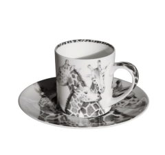 Чашка с блюдцем кофейная Giraffe, 100 мл. WILD SPIRIT Taitu
