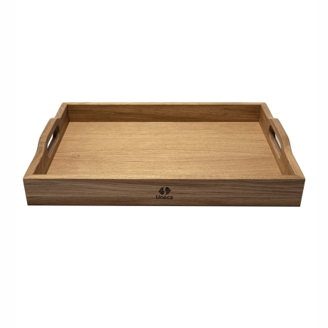Поднос с ручками дубовый, 50х36х6 см. Uneca