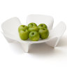 Ваза для фруктов Flower белая, Qualy