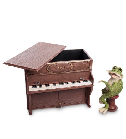 GG-4463-LC Фигура-кашпо "Лягушка - Маэстро" (Sealmark)