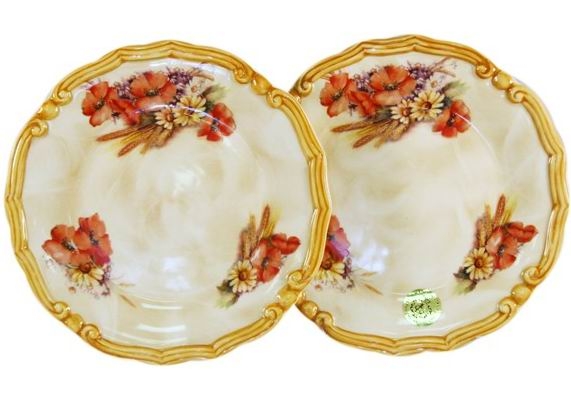 Набор из 2-х десертных тарелок Маковый луг, 20,5 см, LCS