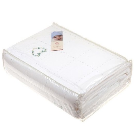 Бортик "СЕРДЕЧКИ NEW", 45х195см. белый/зеленый/желтый, BOVI