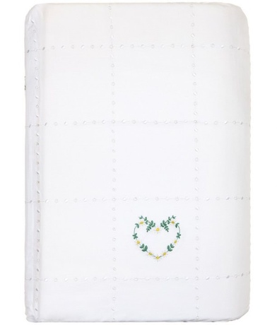 Бортик "СЕРДЕЧКИ NEW", 45х195см. белый/зеленый/желтый, BOVI