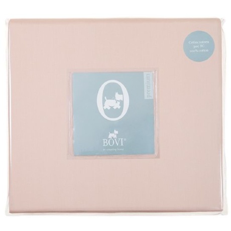 Простыня прямая (SB), сатин, 240x280см. розовый, BOVI