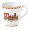 Кружка, 275 мл, 2 шт, фарфор P, белая, с золотистым кантом, Паровоз, Polar Express, Easy Life