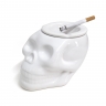 Пепельница Skully белая, Balvi