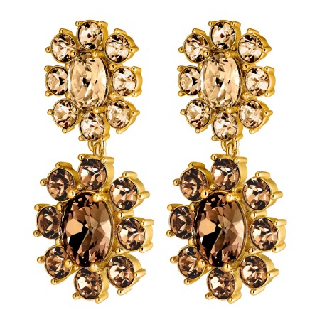 Серьги LINA SG BROWN /GOLDEN