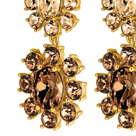 Серьги LINA SG BROWN /GOLDEN