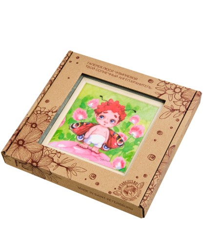 SZ-373 Панно керамическое "Мой любимый малыш" 10х10