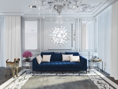 Панно настенное зеркальное "Шипы", 119 см.