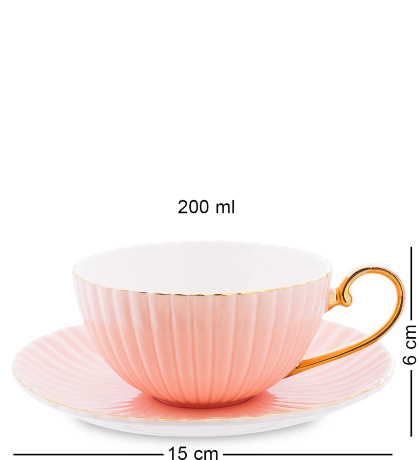 AS-71 Чайный н-р на 6 перс. "Тоскана" роз (Pavone)