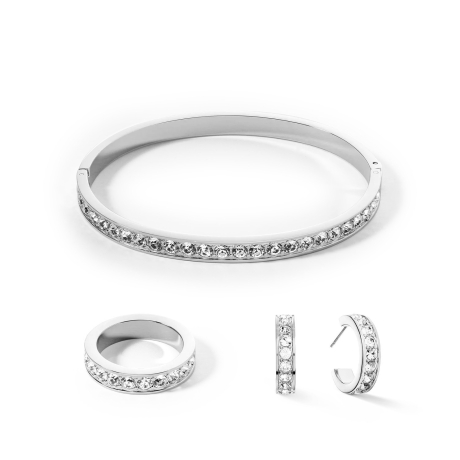 Пусеты Crystal-Silver 0131/21-1817 Coeur de Lion