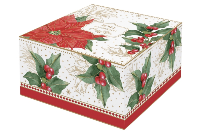 Салатник Пуансеттия и ягоды, 12 см. 0,35 л. Easy Life