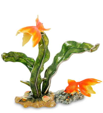 WIN-163 Подставка для бутылки "Золотая рыбка"