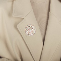 Брошь Мозаика-капля XZ0495.6 R/S Shadore 	 