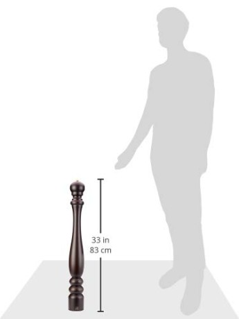 Мельница для перца, 80 см. шоколад, дерево, Paris Peugeot