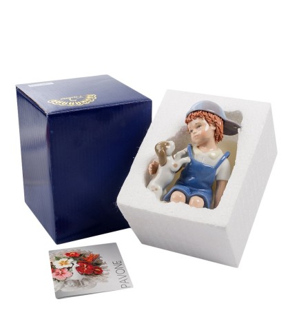 CMS-12/14 Фигурка "Мальчик с собачкой" (Pavone)