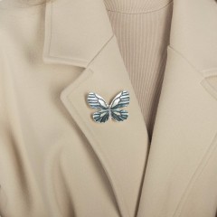 Брошь Бабочка XZ1386.2 BW/S Shadore