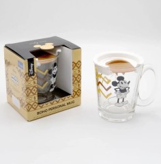 Кружка, 320 мл. коричневая крышка BOHO Disney LUCARIS