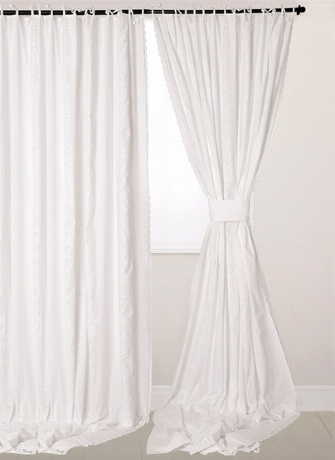 Штора на завязках "CLASSIC" Bovi, 200х300 см. белый