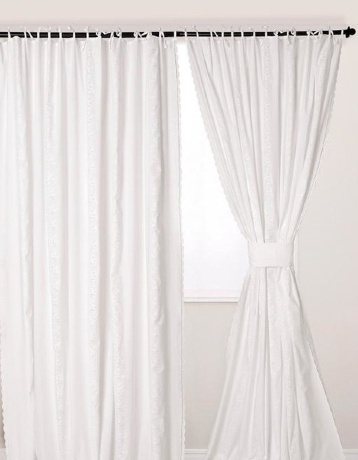 Штора на завязках "CLASSIC" Bovi, 200х300 см. белый