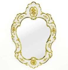 Зеркало настенное, 57х84 см. EMOZIONI, керамика, swarovski