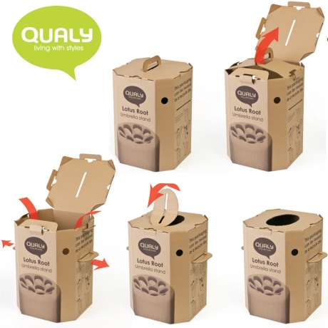 Корзина для мусора Capsule, красная, Qualy