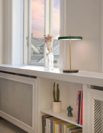 Светильник настольный Asteria Move forest green V2, Ø 20x30,6 см. Umage