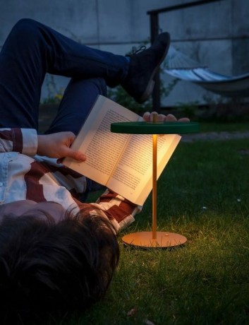 Светильник настольный Asteria Move forest green V2, Ø 20x30,6 см. Umage