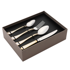 Набор столовых приборов, 24 шт. FLORENCE GOLD Hisar